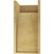 Ekena Millwork 11"W x 11"D x 22"H Wide Huntington Rough Cedar Woodgrain TimberThane Corbel, Primed Tan CORUR11X11X22HUNRCPR - alternate 2
